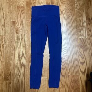 Lululemon Royal Blue Leggings with pockets